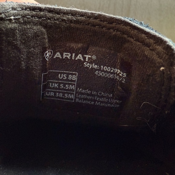 Women’s Ariat Cruiser Black Suede Sequin Shoes, Size 8 - Picture 4 of 7